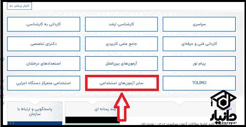 سایت آزمون های استخدامی سازمان سنجش